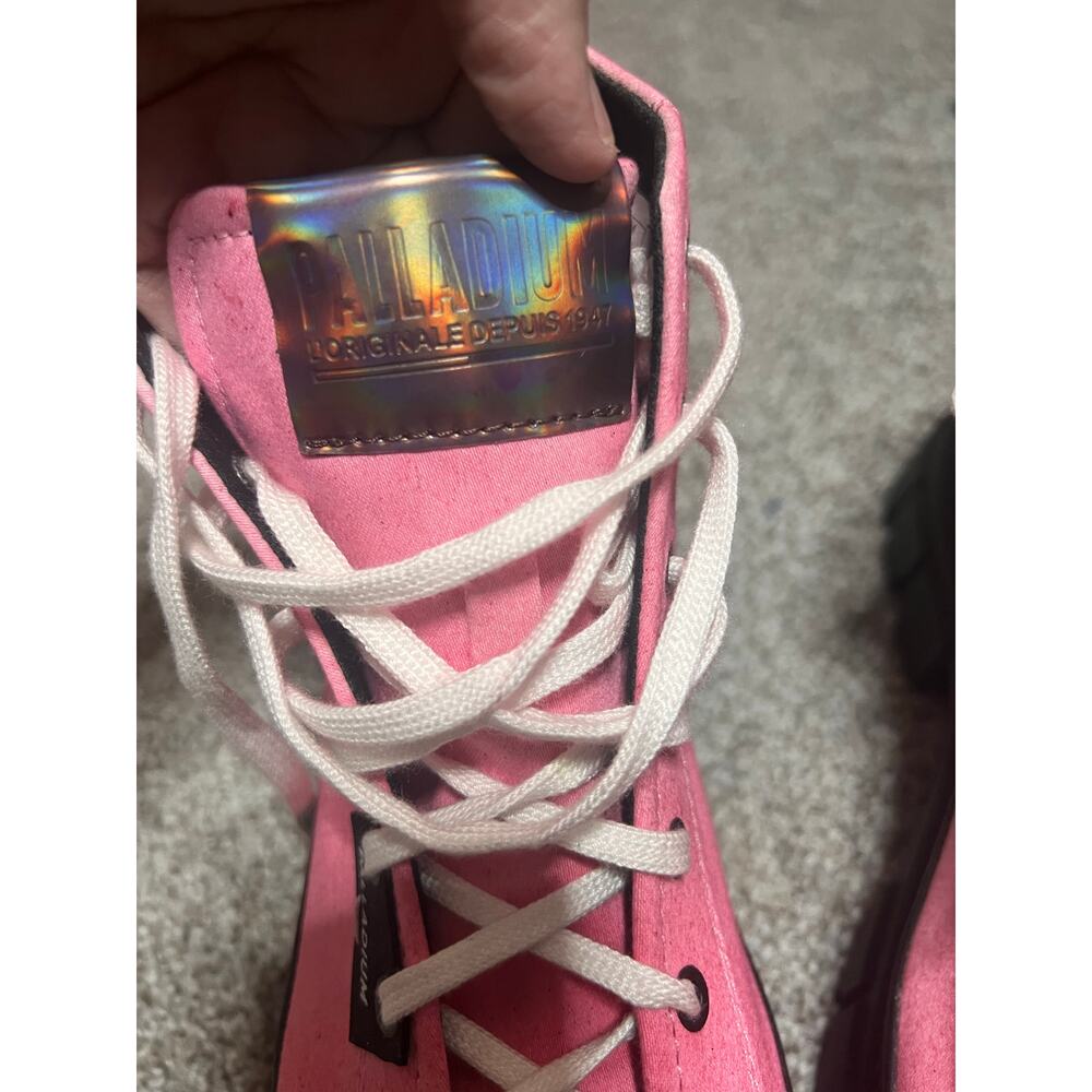 Palladium Revolt Hi Textile Pink Size 8.5 NWOB - Picture 4 of 7